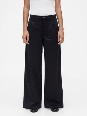 GAP studio low rise satin baggy pants